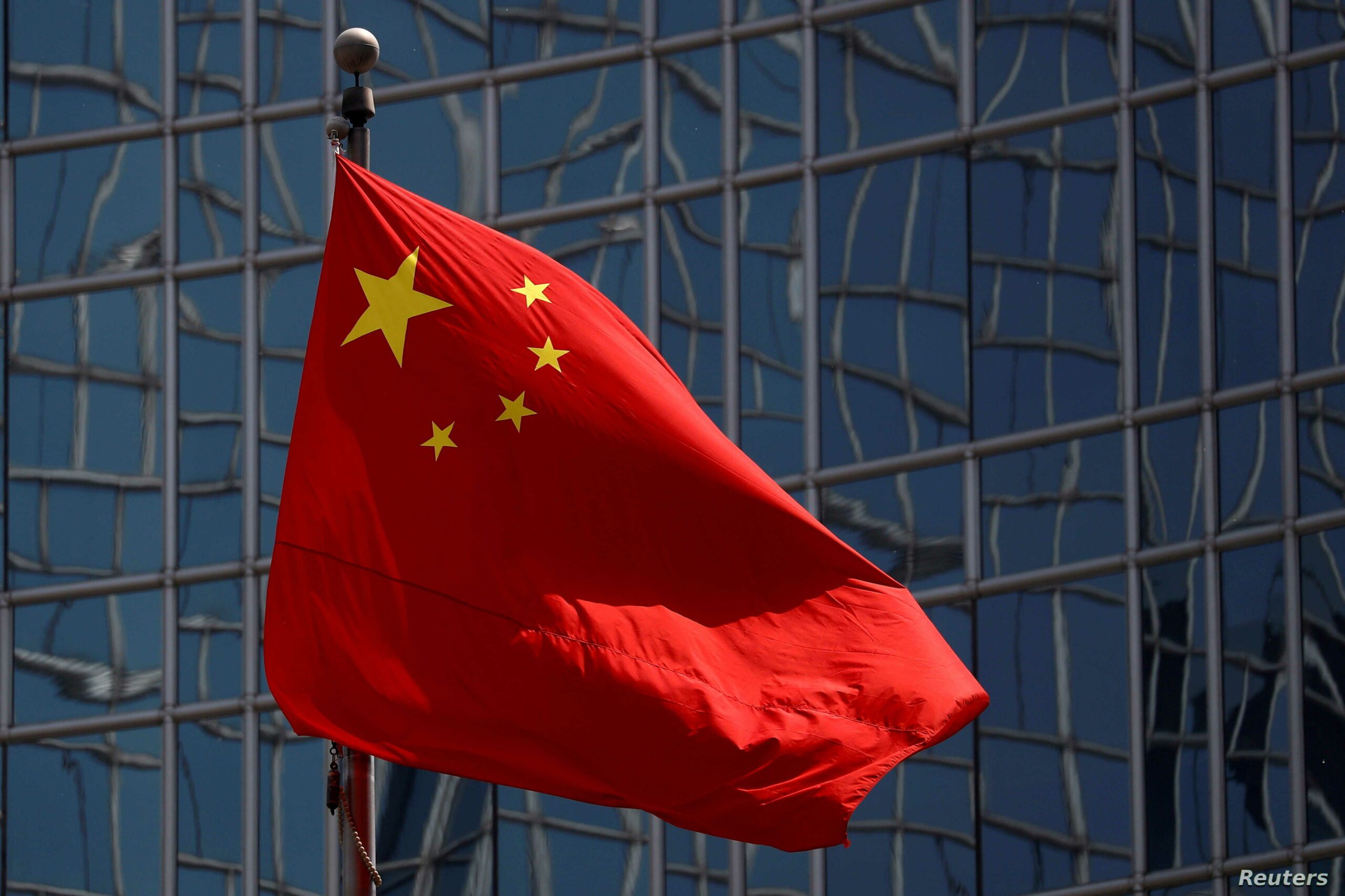 FILE PHOTO: The Chinese national flag is seen in Beijing, China