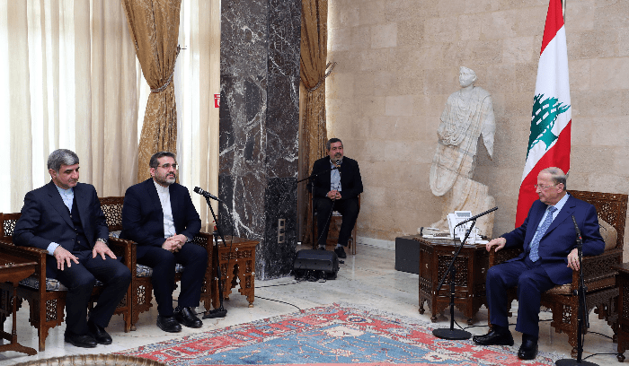 عون والوفد الايراني الرئيس عون: نرغب بأفضل العلاقات مع طهران