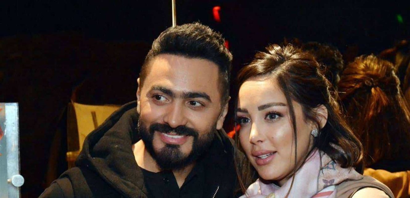 ما حقيقة طلاق تامر حسني وبسمة بوسيل؟