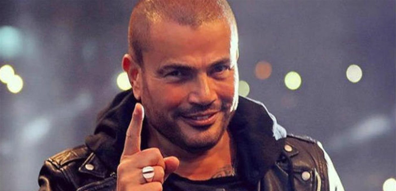 عمرو دياب على برج خليفة