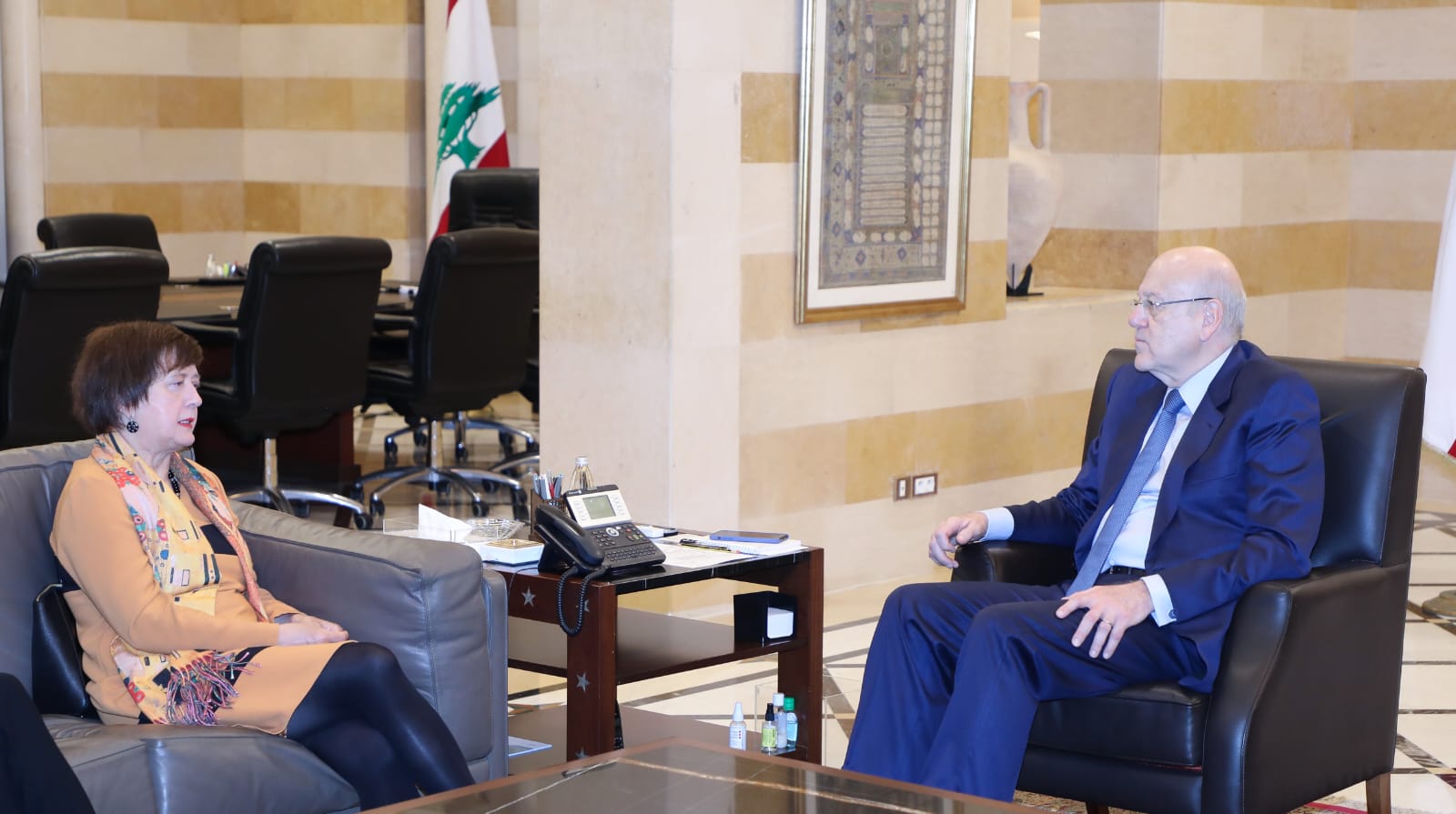 ميقاتي فرونتيسكا ميقاتي: لتكثيف التحرك الدولي لمؤازرة لبنان في مجلس الامن