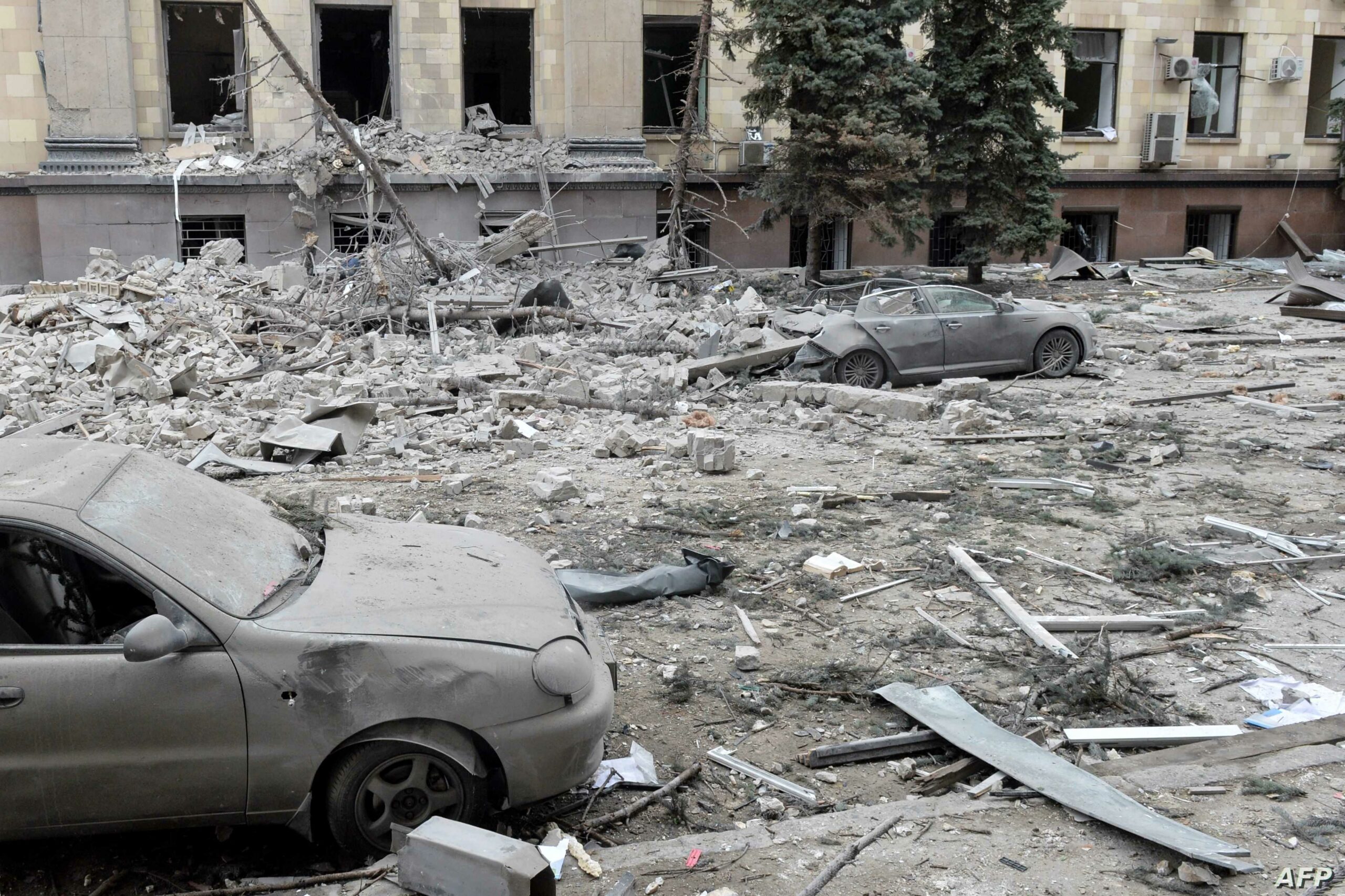 UKRAINE-RUSSIA-CONFLICT حياد أوكرانيا هو التسوية التي يناقشها المفاوضون الروس والأوكرانيون