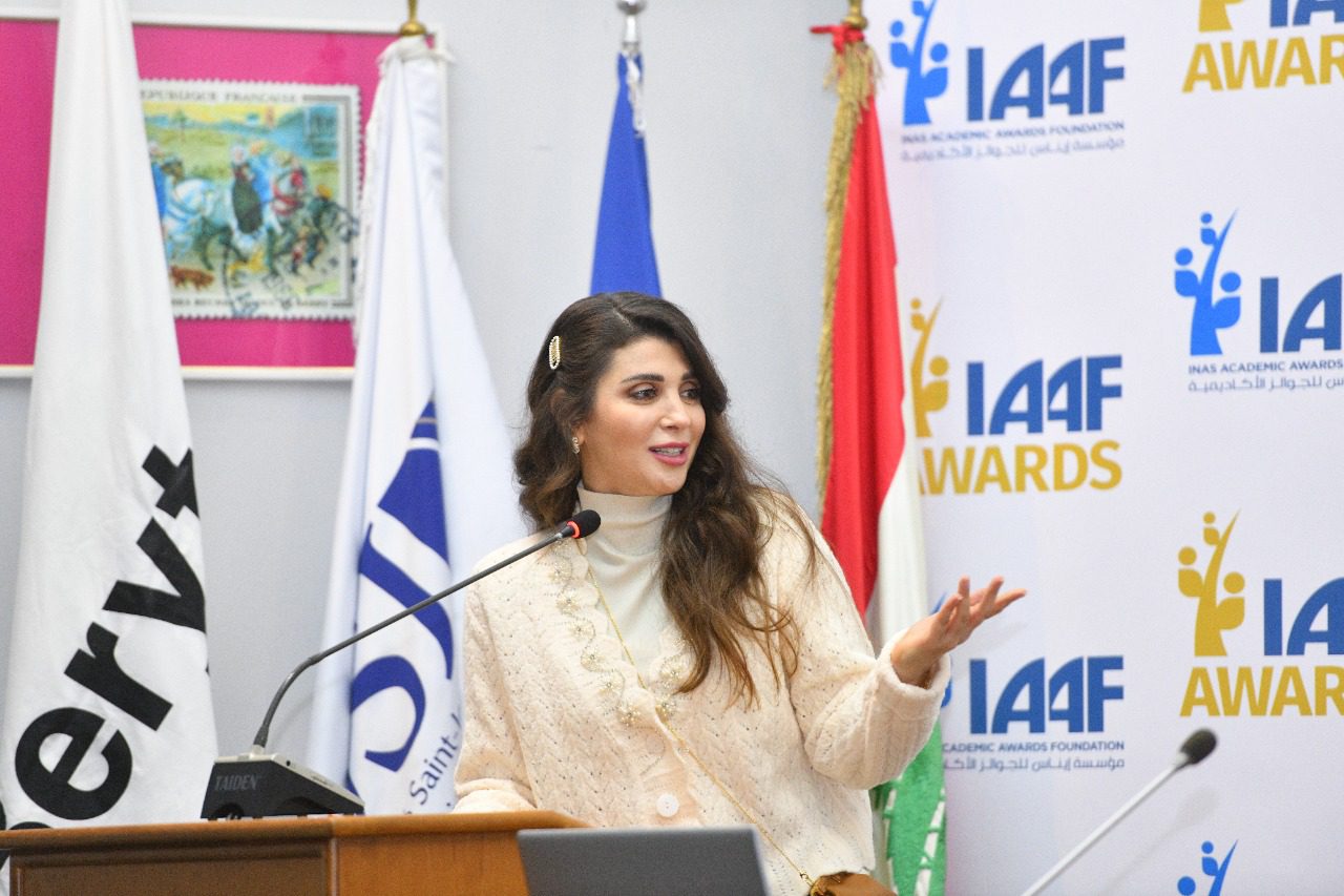 ايناس 4 مؤسسة إيناس للجوائز الأكاديمية أطلقت مسابقة أفضل مشروع ريادي قابل للتنفيذ في جامعة القديس يوسف