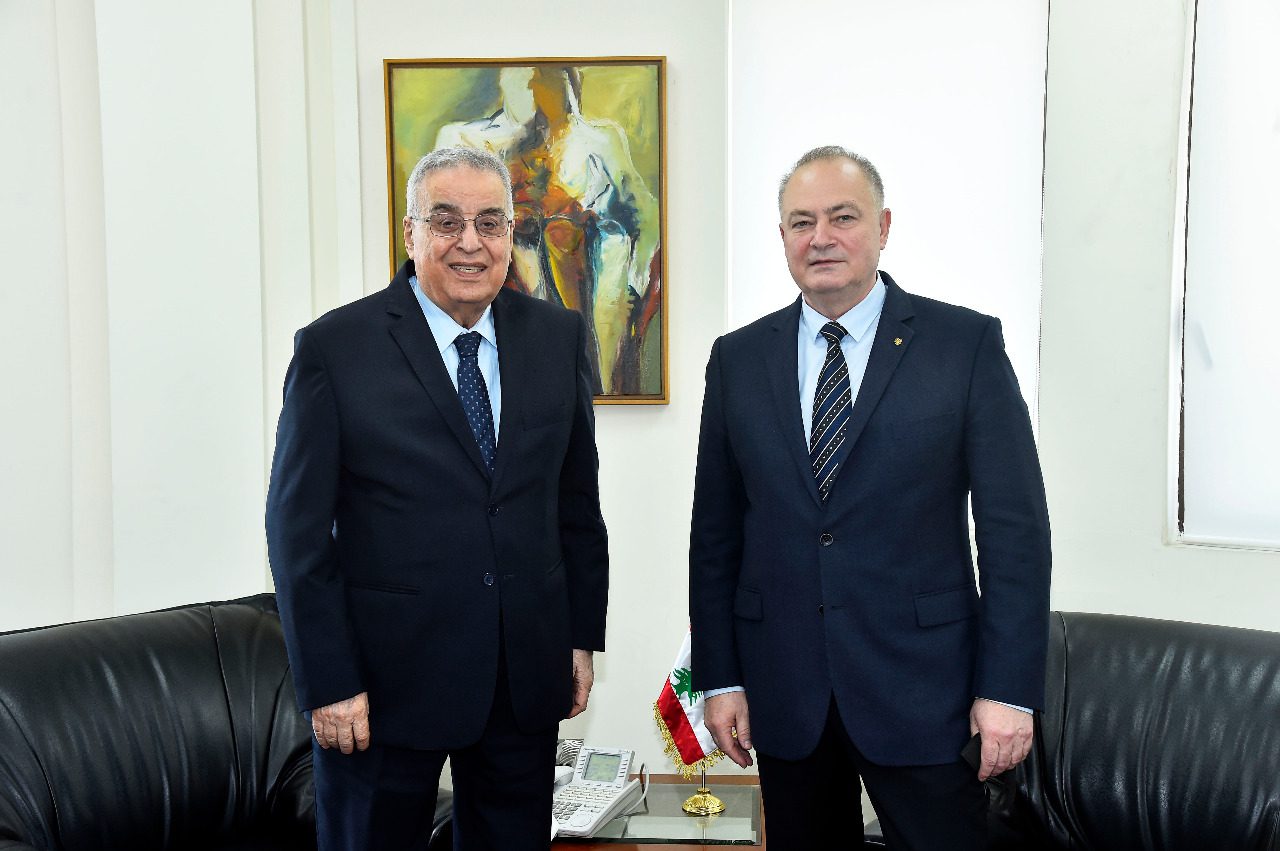 بو حبيب استقبل السفير الروسي في لبنان