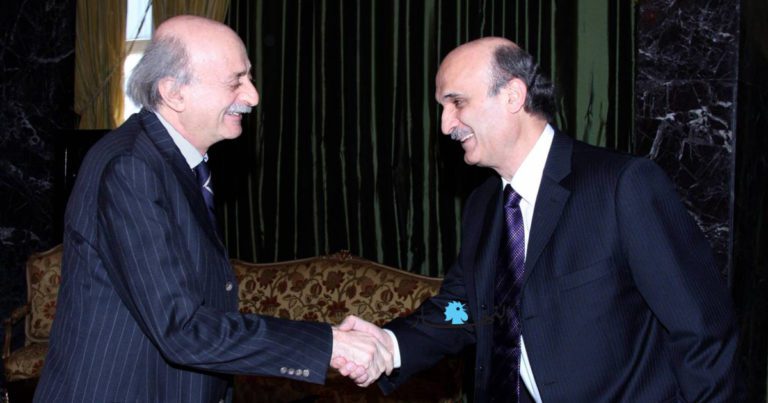 جعجع جنبلاط مصافحة عربيد “يُنقذ” تفاهم “الاشتراكي” – “القوات”