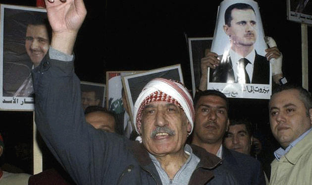 عاصم قانصوه تظاهرة سوريا