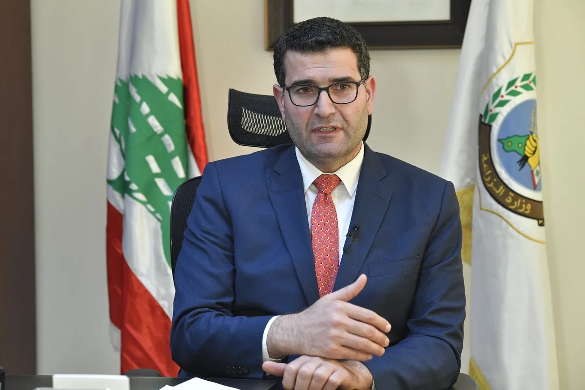 وزير الزراعة: قادرون على فتح سوق لبناني سوري وعربي لمواجهة الأزمات