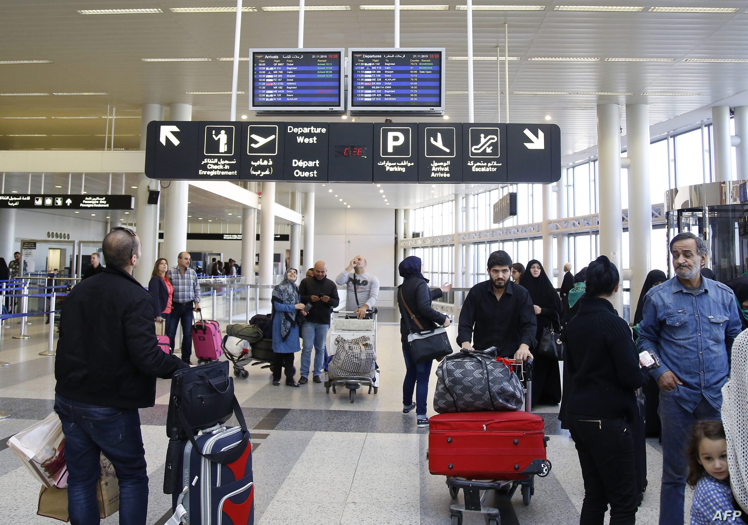 إجراءات جديدة في المطار بشأن الركاب القادمين إلى لبنان