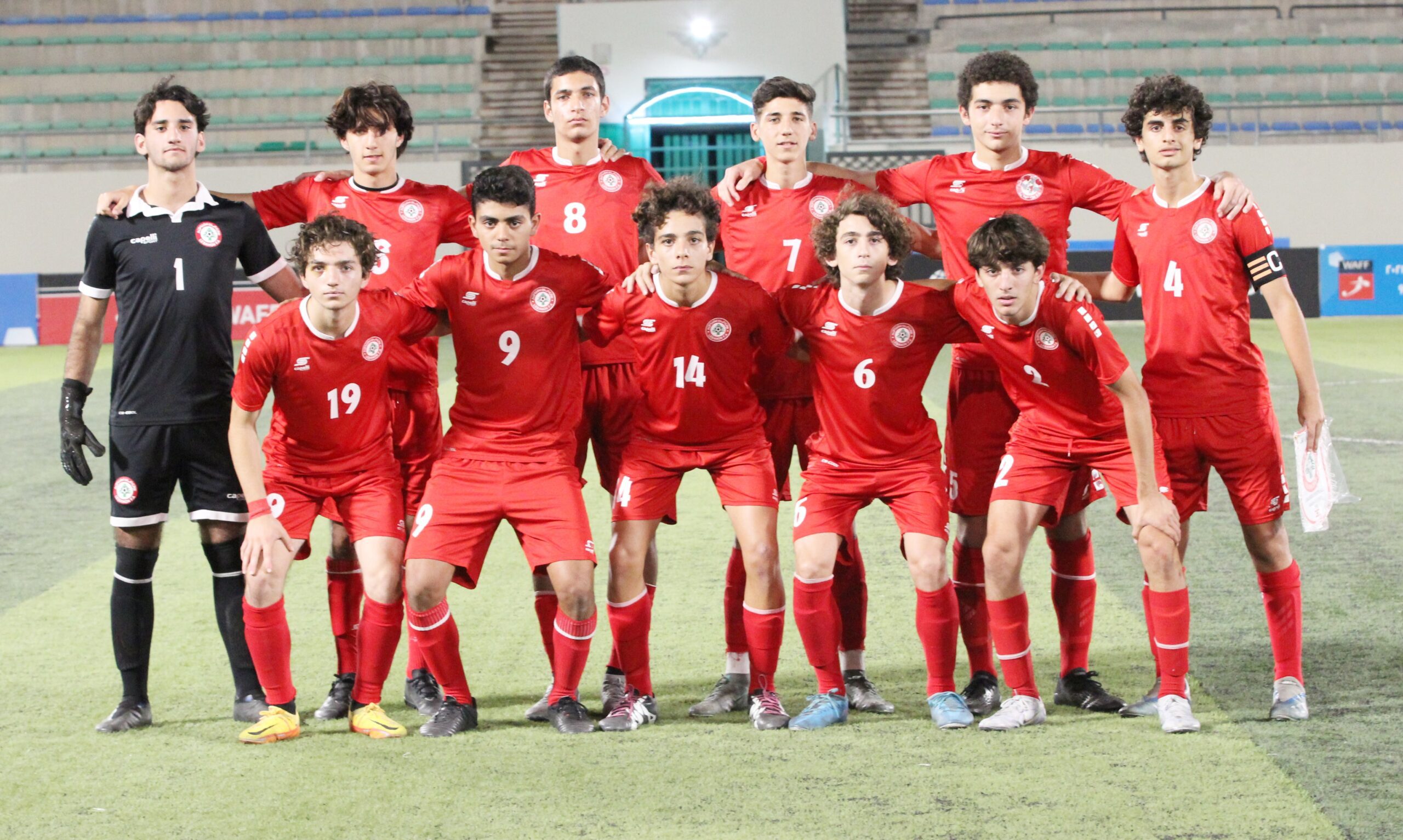 المنتخب اللبناني لكرة القدم للناشئين لبنان وصيفًا للأردن