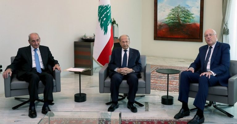 عون بري ميقاتي 1 من يؤمّن الغطاء السنّي لرئيس الحكومة المقبل؟