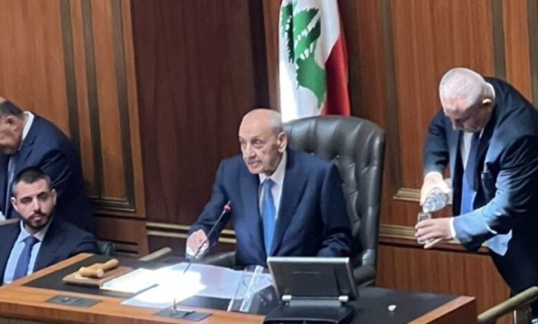 مجلس النواب بري بري دعا الى جلسة الثلاثاء المقبل