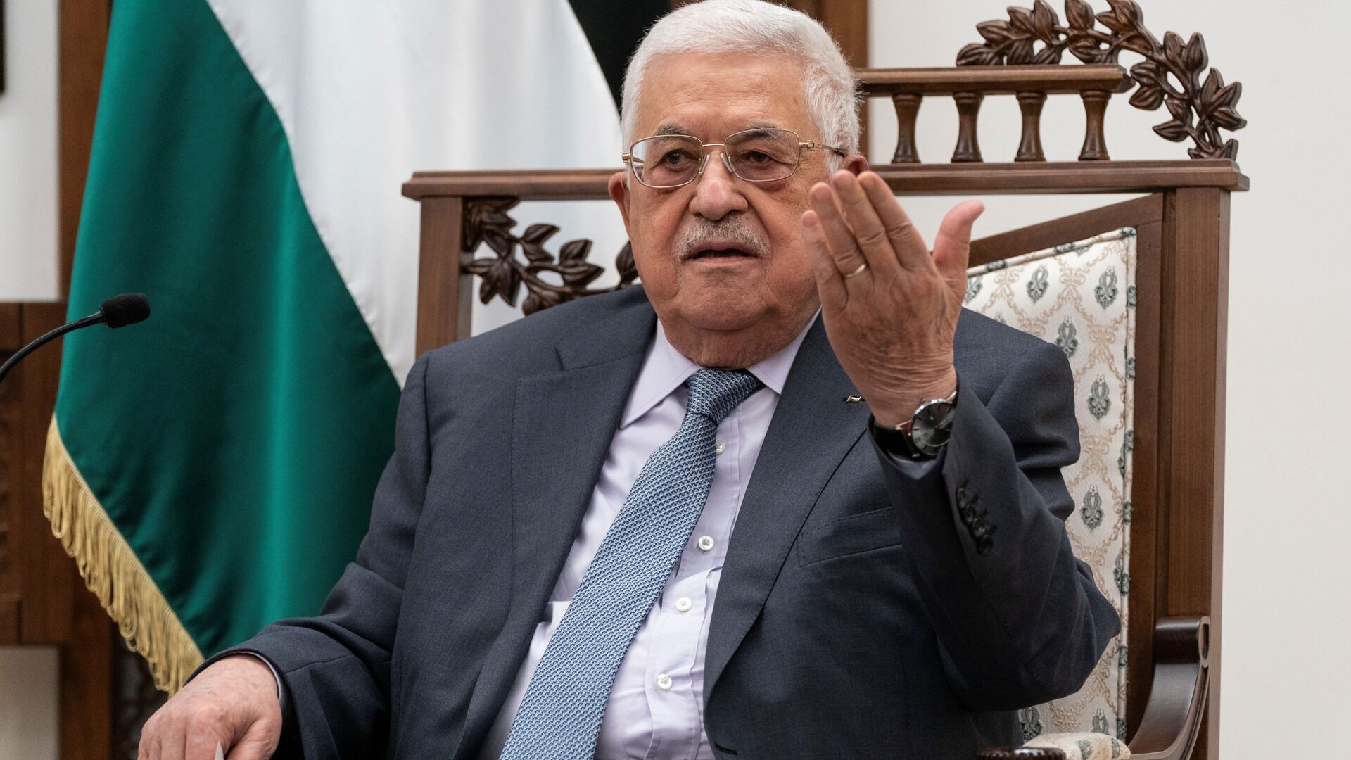 محمود عباس عباس لشولتس: للاعتراف بدولة فلسطين وعضويتها الكاملة في الأمم المتحدة