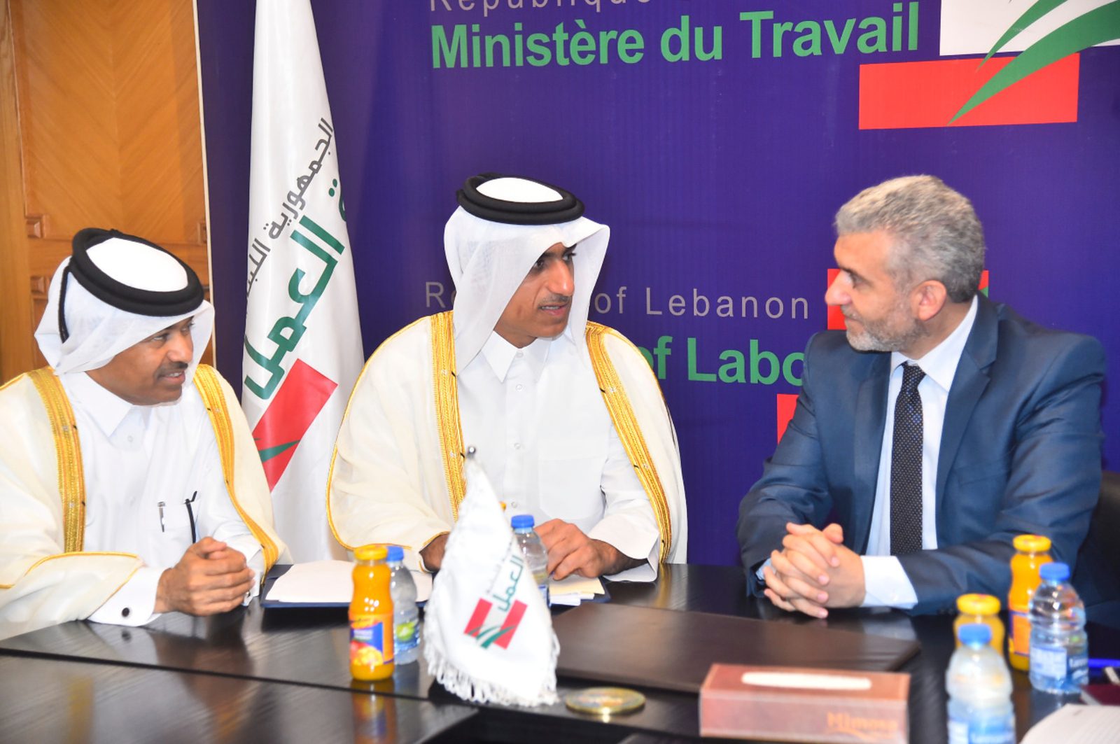بيرم قطر بيرم بحث مع وفد قطري آلية توفير فرص عمل للبنانيين