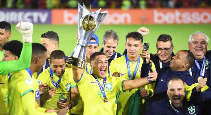 منتخب البرازيل بطل كأس اميركا الجنوبية تحت 20 سنة