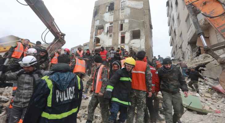 حلب زلزال هزتان ارتداديتان على حلب وعدد القتلى تخطّى الـ400