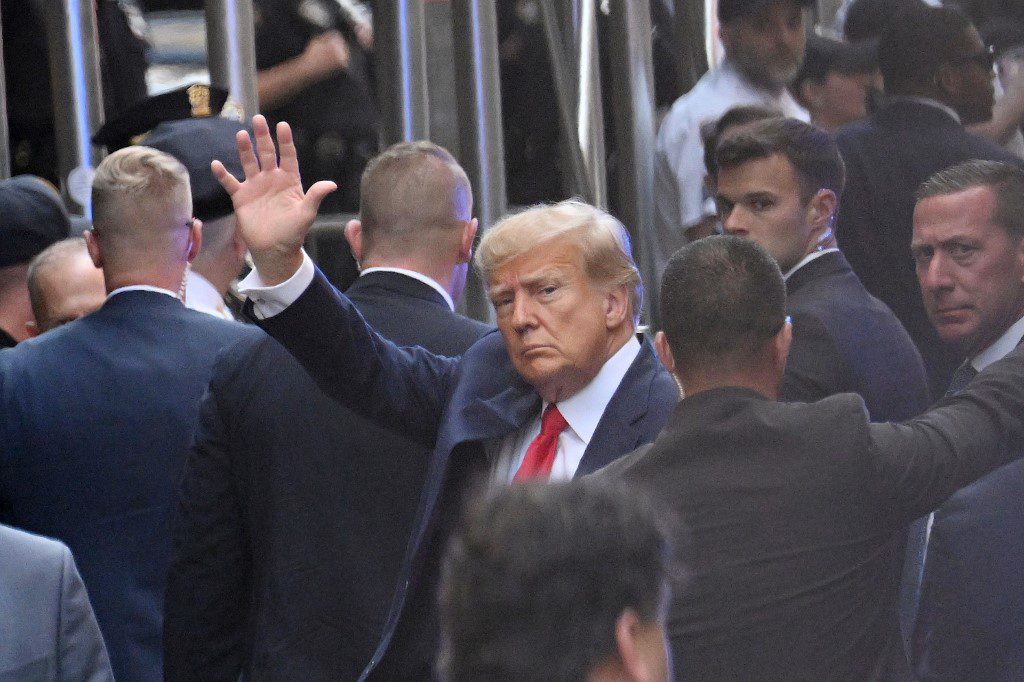 US-POLITICS-TRUMP-INDICTMENT إخلاء سبيل الرئيس الأميركي السابق دونالد ترامب