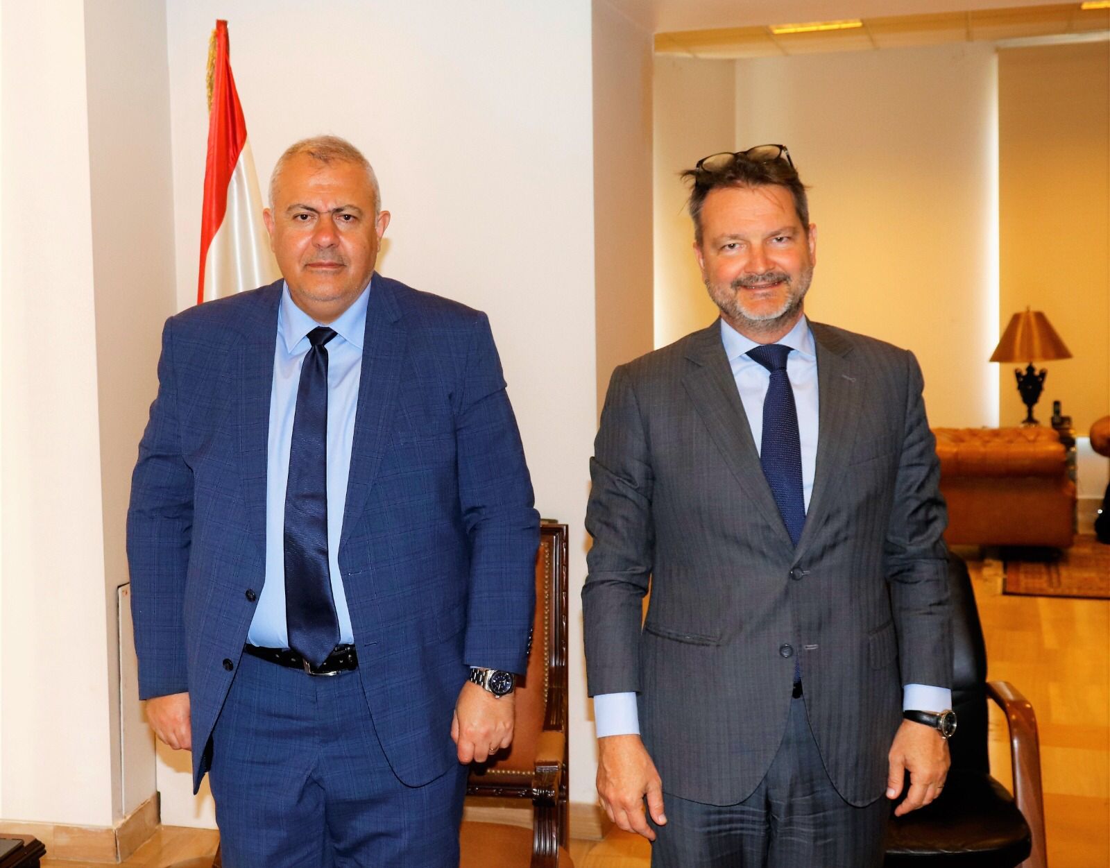 IMG-20230426-WA0034 محافظ بيروت بحث مع سفير بلجيكا والرئيس الإقليمي للشؤون الاقتصادية في السفارة الفرنسية تعزيز العلاقات الثنائية والمشاريع المشتركة بين بيروت والبلدين