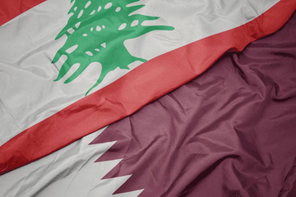 لبنان قطر علم