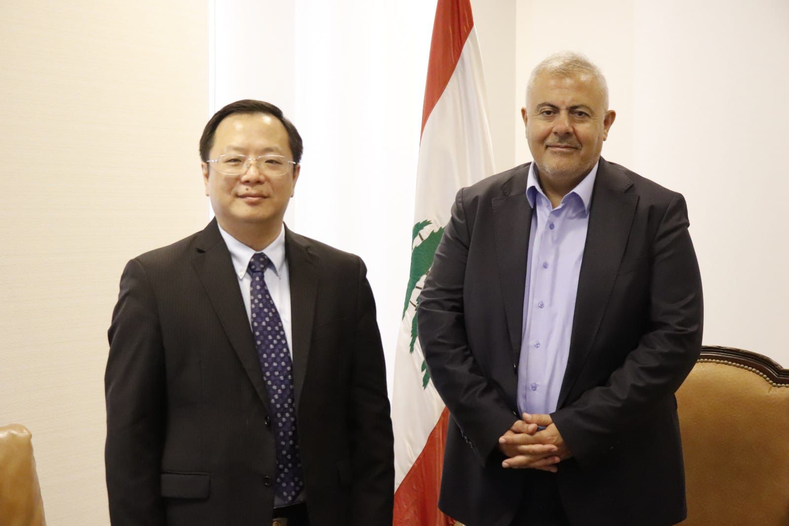 محافظ بيروت استقبل السفير الصيني في لبنان