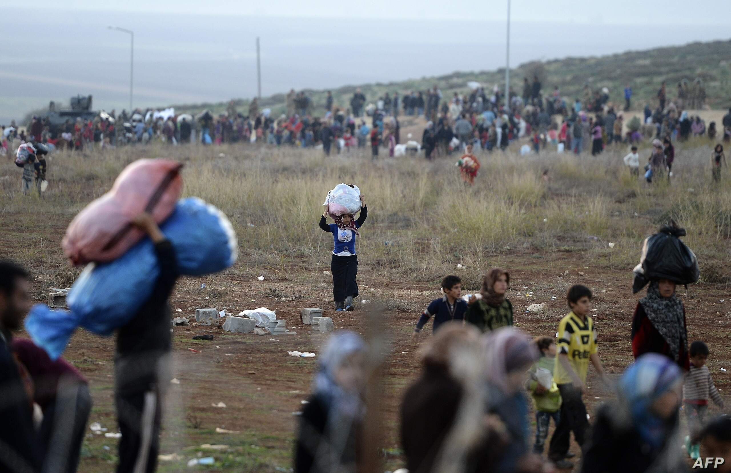 YEAR2013-SYRIA-CONFLICT-REFUGEE-MIGRATION إحباط محاولة تسلل سوريين عبر الحدود بطريقة غير شرعية