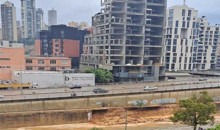 انهيار حائط نهر بيروت بعد انهيار جزء من حائط مجرى نهر بيروت، بيان لمحافظ المدينة