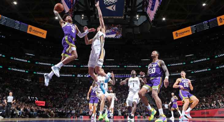 NBA: جاز يهزم بيليكانز للمرة الثانية خلال ثلاثة ايام
