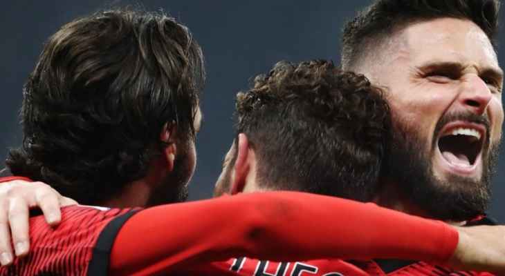 الدوري الايطالي: ميلان يقهر روما ويهزمه بثلاثية