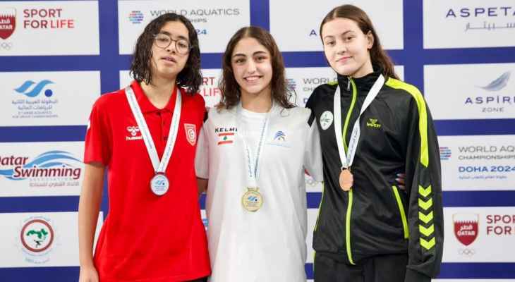 لبنان يواصل حصد الميداليات في البطولة العربية للالعاب المائية