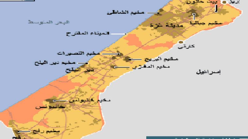 غزة خريطة2