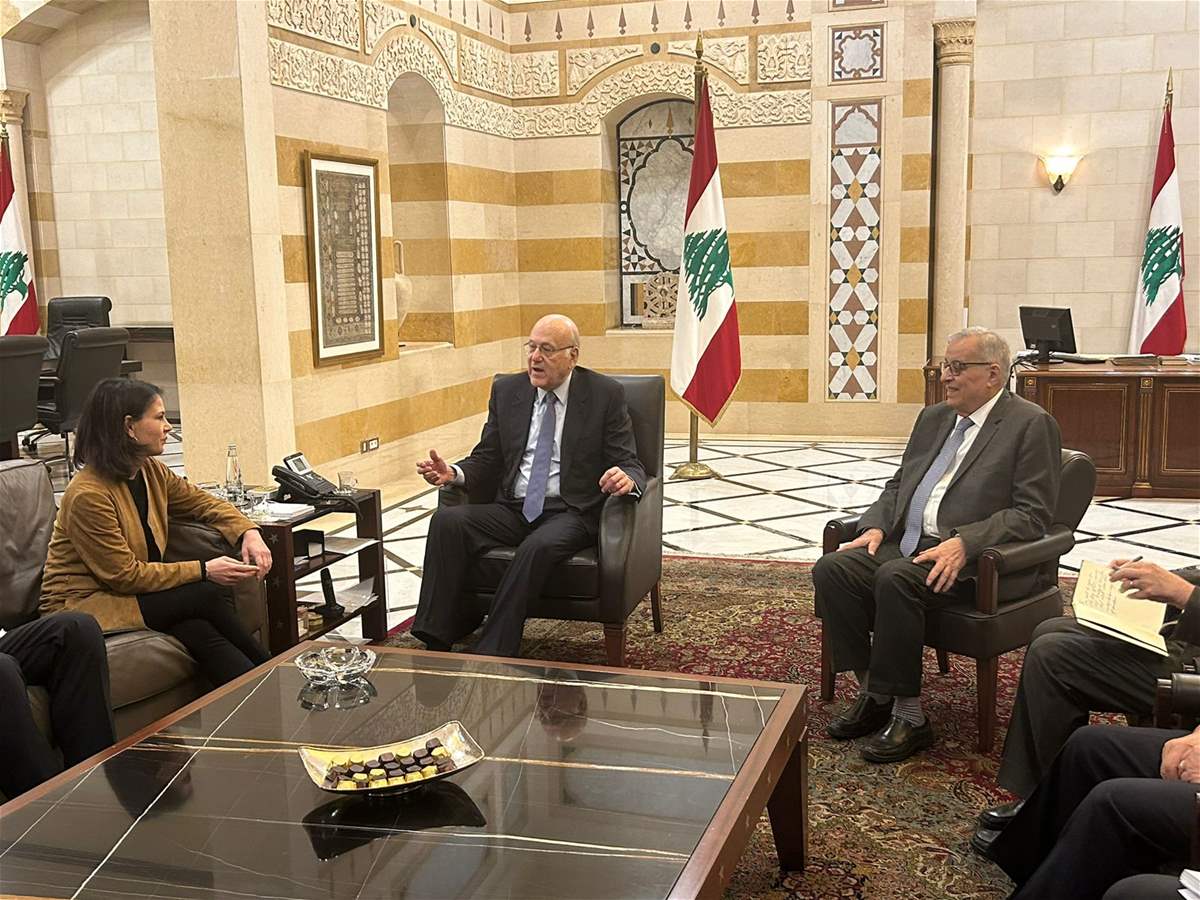 ميقاتي يلتقي وزيرة خارجيّة ألمانيا، والتصعيد مستمرّ على الحدود الجنوبيّة