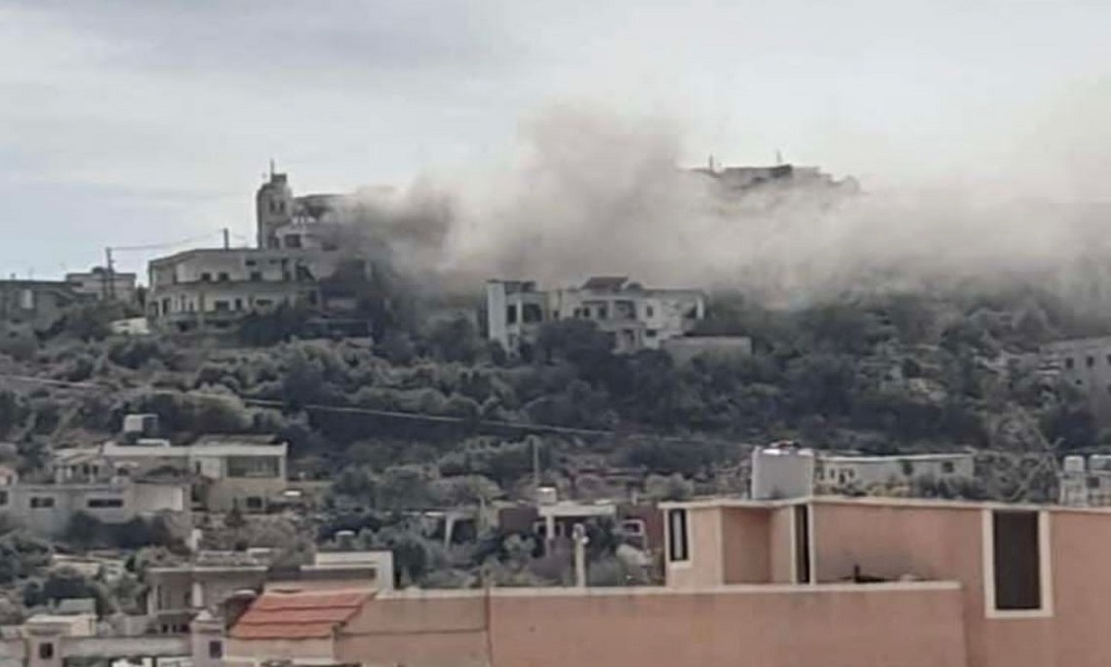 8ara aita esha3eb بالفيديو- غارة تستهدف منزلاً في عيتا الشعب