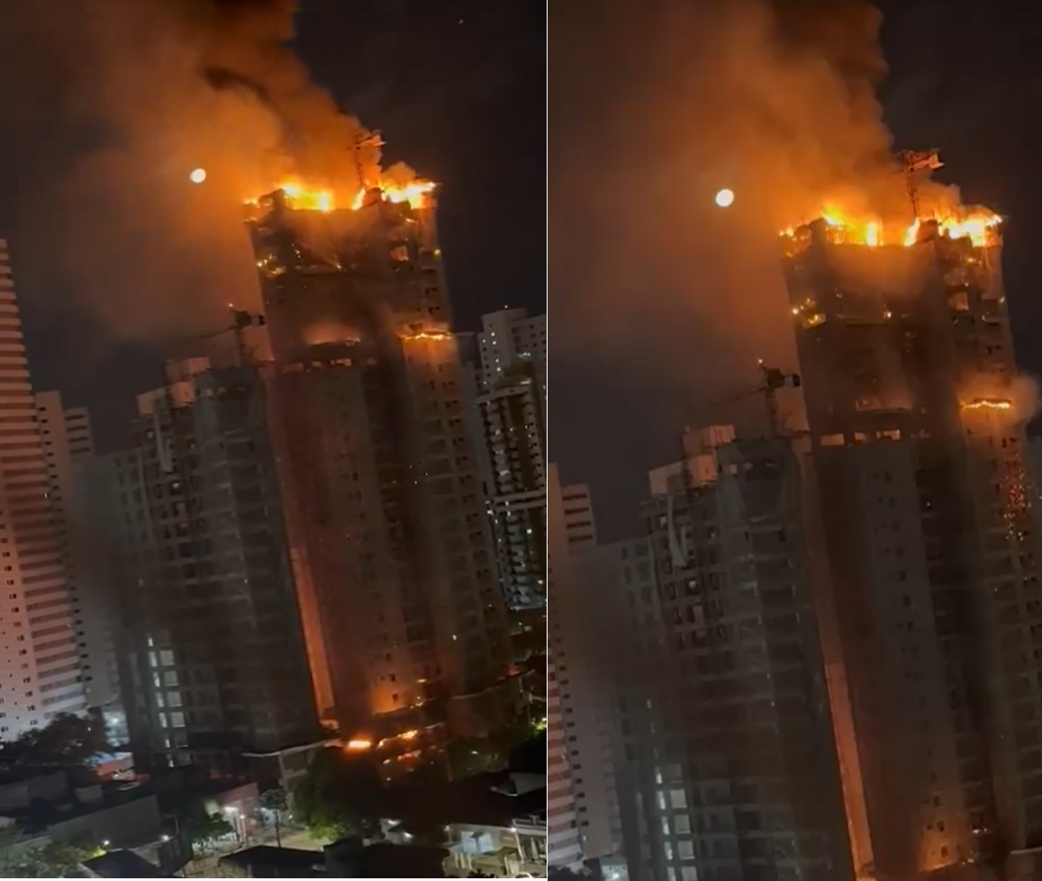 بالفيديو- حريق هائل يلتهم مبنى من 28 طابقاً في البرازيل