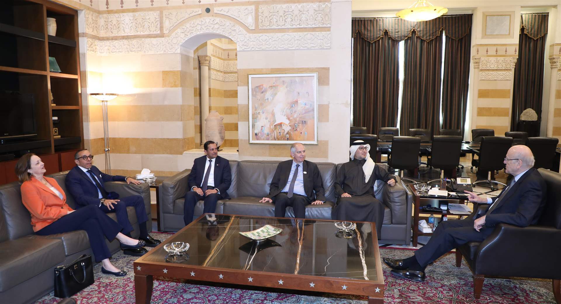 mikati 5 السفير المصري من السرايا: الظروف تُحتّم انتخاب رئيس في لبنان