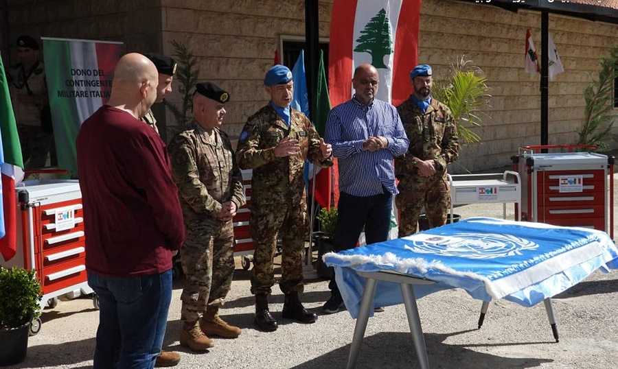 unifel الجيش: تسلّم هبة من الوحدة الإيطالية إلى مركز عين إبل الاستشفائي