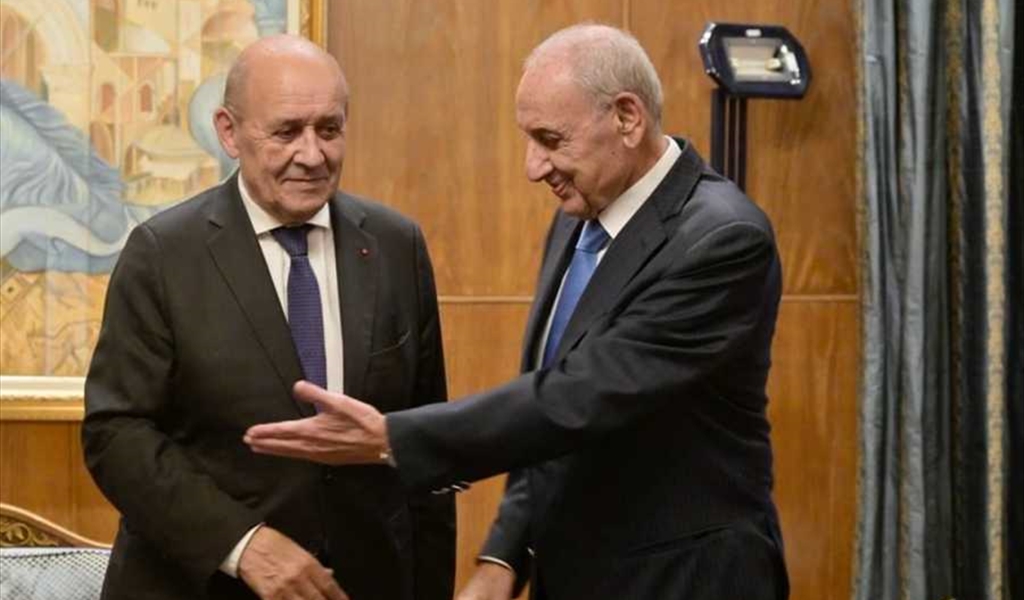 berri-ledriann إنتهاء لقاء برّي- لودريان، وهذا ما تمّ كشفه