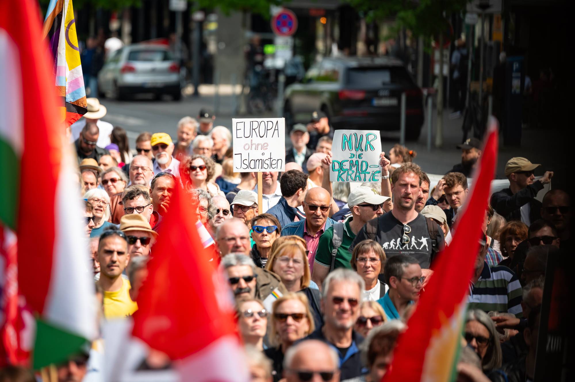 Demo against Islamism in Hamburg