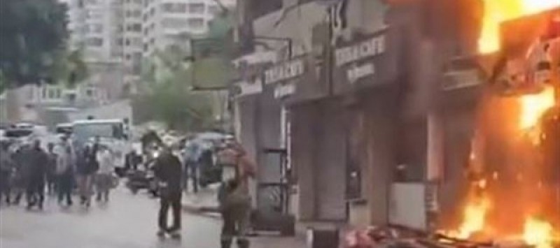 حريق مطعم بالفيديو- آخر مستجدّات حريق مطعم بيتزا سيكريت