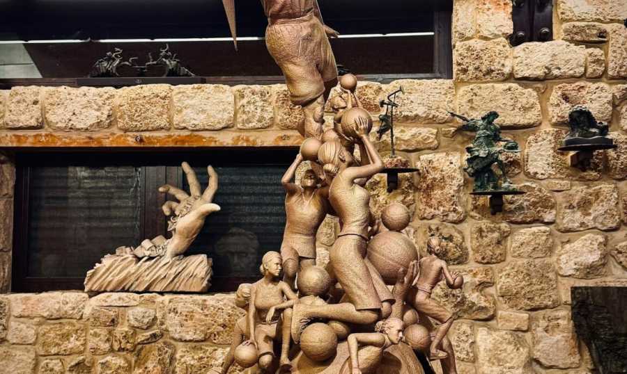 كأس ومجسم كرة السلة كأس بطولة لبنان لكرة السلة تحفة فنية