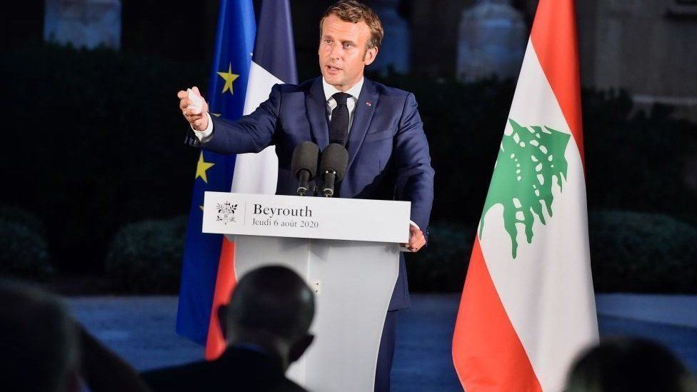 ماكرون بيروت لبنان