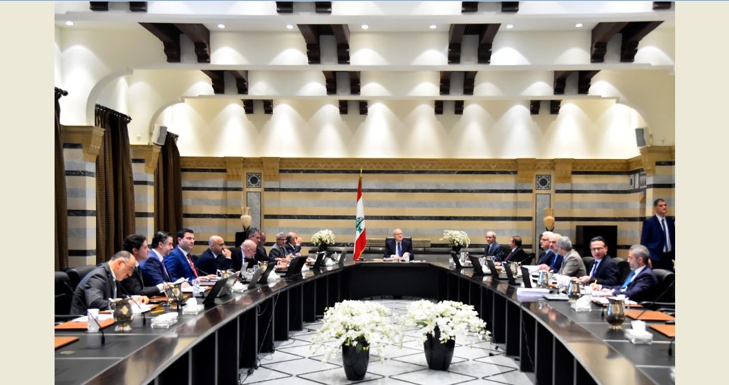 مجلس الوزراء بدء جلسة مجلس الوزراء في السرايا