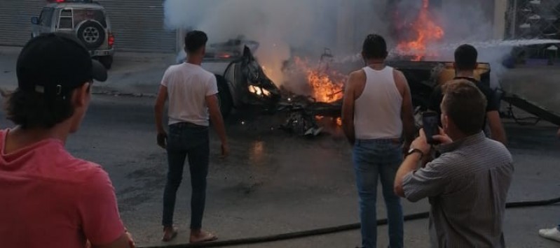 غارة على سيارة في غزة البقاعية غارة على سيارة في غزة البقاعية ومقتل قيادي في الجماعة