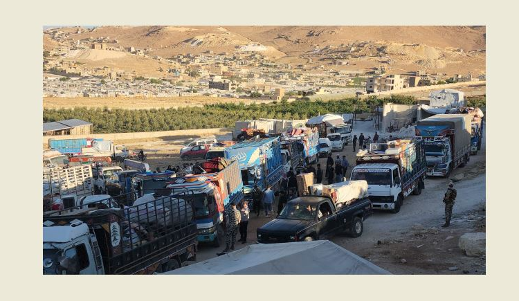نازحون انطلاق الدفعة الثانية من النازحين من وادي حميد