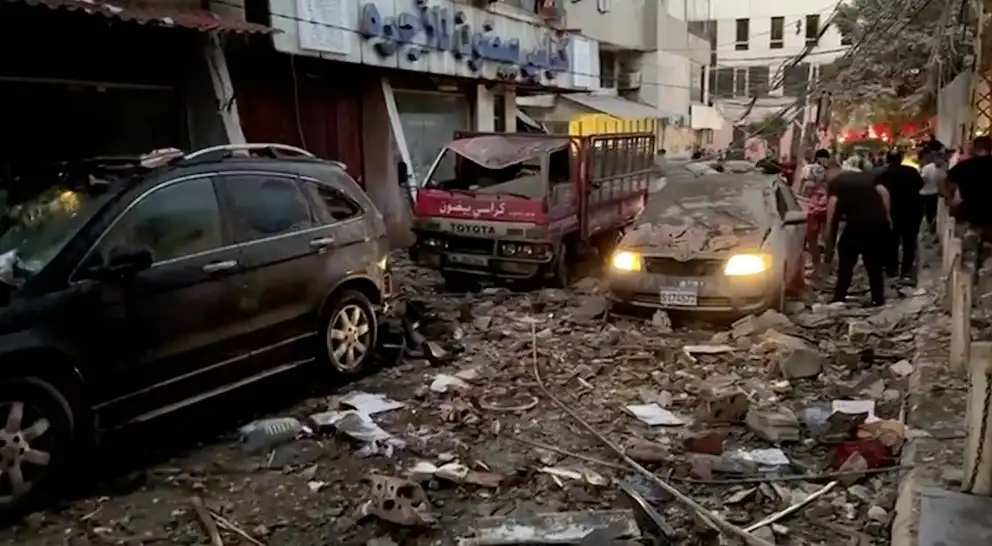 الضاحية غارة دمار