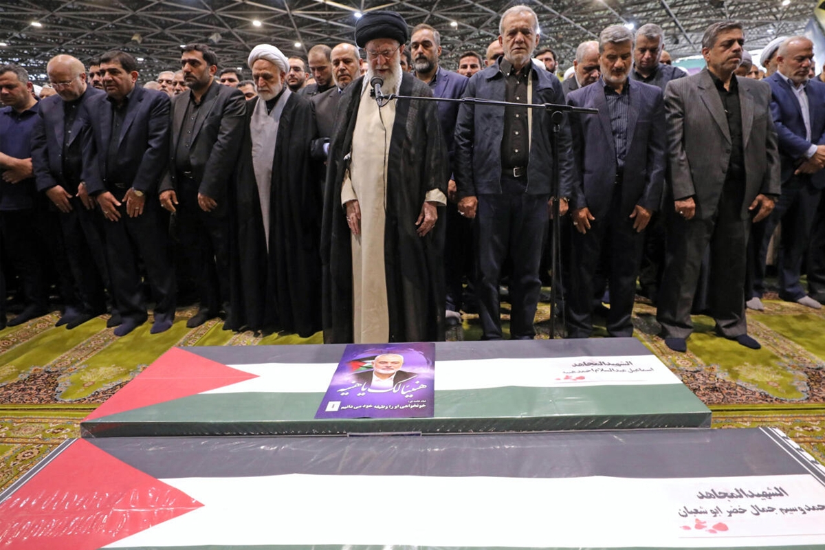 طهران تشييع هنية طهران تضع لائحة اغتيالات تضم 128 إسرائيلياً للانتقام لهنية