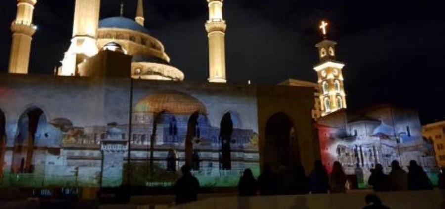 مسجد الأمين وكنيسة مار جرجس خاص- مسجد الأمين وكنيسة مار جرجس عوضًا عن المسجد الأقصى وكنيسة القيامة