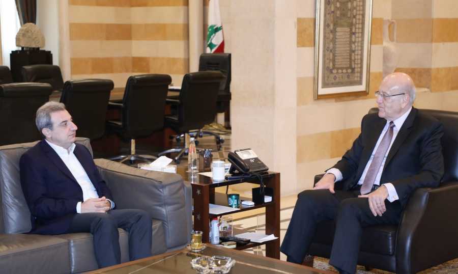 ميقاتي ميقاتي: التهديدات الاسرائيلية يجب ان تشكل حافزا إضافيا للتضامن