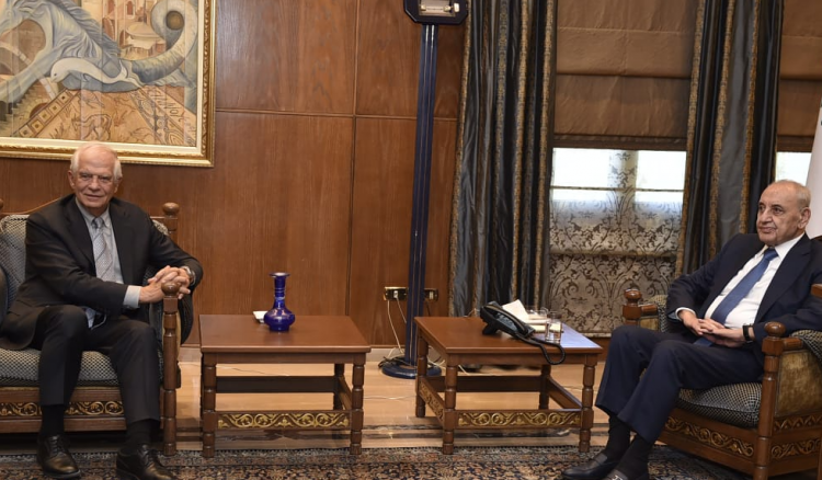 بري-بوريل بري التقى بوريل وجونسون: لبنان لا يريد الحرب ولكنه قادرعلى الدفاع عن نفسه