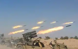 قصف صاروخي