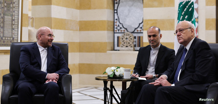 Iranian Parliament Speaker Qalibaf visits Beirut الخارجيّة الإيرانيّة: نرفض اتهامات ميقاتي بالتدخل في شؤون لبنان
