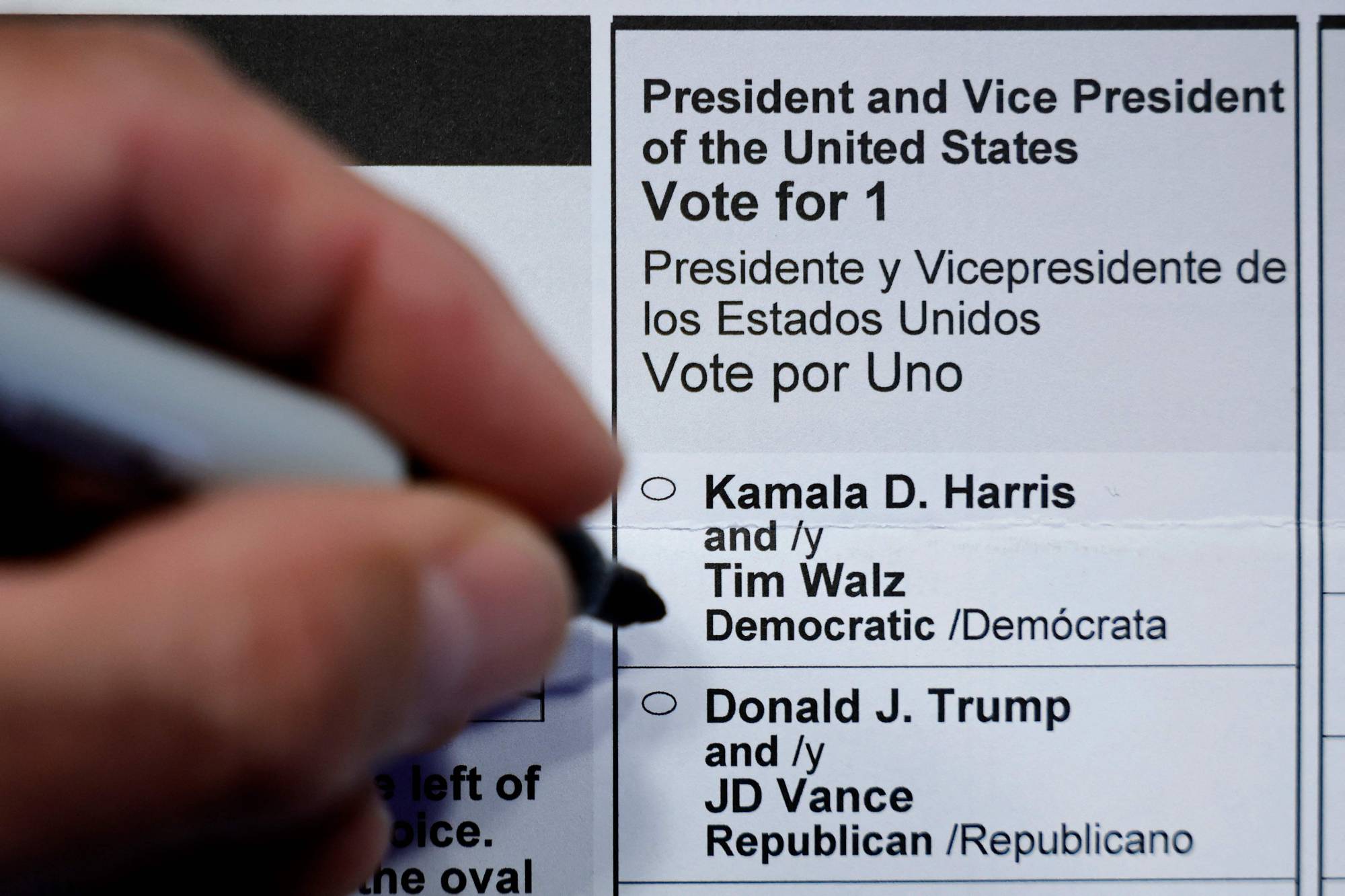 2024 Maryland Ballots For November’s Presidential Election استطلاعات الرأي: لا فائز واضح في سباق الرئاسة الأميركي